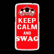 Coque Samsung Galaxy Grand2 Keep Calm Swag Rouge