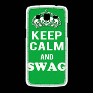 Coque Samsung Galaxy Grand2 Keep Calm Swag Vert