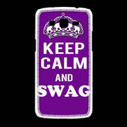 Coque Samsung Galaxy Grand2 Keep Calm Swag Violet