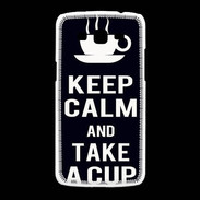 Coque Samsung Galaxy Grand2 Keep Calm Take a cup Noir