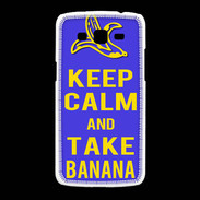Coque Samsung Galaxy Grand2 Keep Calm Take Banana Bleu