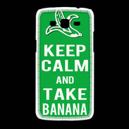 Coque Samsung Galaxy Grand2 Keep Calm Take Banana Vert
