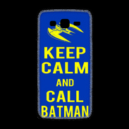 Coque Samsung Galaxy Grand2 Keep Calm Batman Bleu
