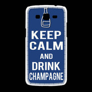 Coque Samsung Galaxy Grand2 Keep Calm Drink Champagne Bleu