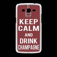 Coque Samsung Galaxy Grand2 Keep Calm Drink Champagne Brique