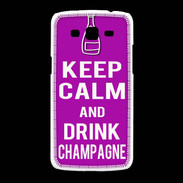 Coque Samsung Galaxy Grand2 Keep Calm Drink champagne Violet
