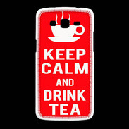 Coque Samsung Galaxy Grand2 Keep Calm Drink Tea Rouge