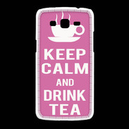 Coque Samsung Galaxy Grand2 Keep Calm Drink Tea Rose