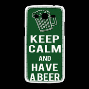 Coque Samsung Galaxy Grand2 Keep Calm Have a beer Vert