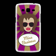 Coque Samsung Galaxy Grand2 Miss business Chatain