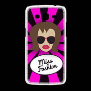 Coque Samsung Galaxy Grand2 Miss Fashion Chatain