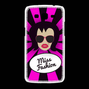 Coque Samsung Galaxy Grand2 Miss Fashion Brune