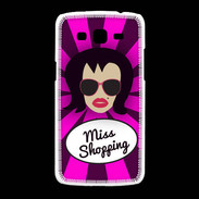 Coque Samsung Galaxy Grand2 Miss Shopping Brune