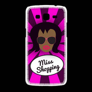 Coque Samsung Galaxy Grand2 Miss Shopping Black