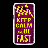 Coque Samsung Galaxy Grand2 Keep Calm and Be Fast Rose