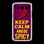 Coque Samsung Galaxy Grand2 Keep Calm and Be Spicy Rose