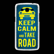 Coque Samsung Galaxy Grand2 Keep Calm and Take o road 2 Bleu