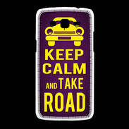 Coque Samsung Galaxy Grand2 Keep Calm and Take o road 2 Violet