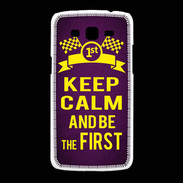 Coque Samsung Galaxy Grand2 Keep Calm and Be the First Violet