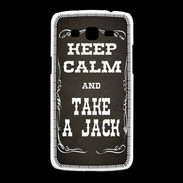 Coque Samsung Galaxy Grand2 Keep Calm and Take Jack Gris