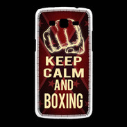 Coque Samsung Galaxy Grand2 Keep Calm and Boxing Rouge