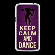 Coque Samsung Galaxy Grand2 Keep Calm and Dance Violet