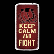 Coque Samsung Galaxy Grand2 Keep Calm and Fight Rouge
