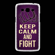Coque Samsung Galaxy Grand2 Keep Calm and Fight Violet