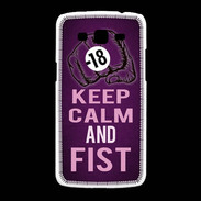 Coque Samsung Galaxy Grand2 Keep Calm and Fist Violet