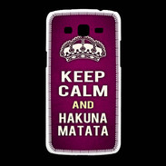 Coque Samsung Galaxy Grand2 Keep Calm and Hakuna Matata rose