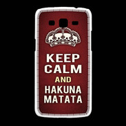 Coque Samsung Galaxy Grand2 Keep Calm and Hakuna Matata Rouge
