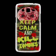 Coque Samsung Galaxy Grand2 Keep Calm and Kill Zombies camouflage