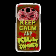 Coque Samsung Galaxy Grand2 Keep Calm and Kill Zombies Orange