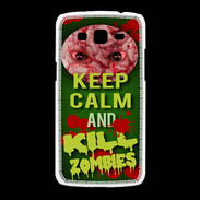 Coque Samsung Galaxy Grand2 Keep Calm and Kill Zombies Vert