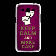 Coque Samsung Galaxy Grand2 Keep Calm and Make cake Rose