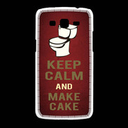 Coque Samsung Galaxy Grand2 Keep Calm and Make cake Rouge