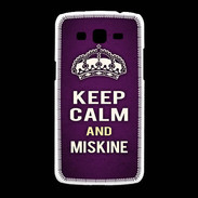 Coque Samsung Galaxy Grand2 Keep Calm and Miskine Violet