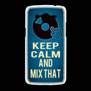Coque Samsung Galaxy Grand2 Keep Calm and Mix that Bleu