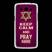 Coque Samsung Galaxy Grand2 Keep Calm and Pray jewish Rose