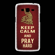 Coque Samsung Galaxy Grand2 Keep Calm and Pray Muslim Rouge