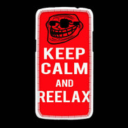 Coque Samsung Galaxy Grand2 Keep Calm and Reelax Rouge