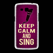 Coque Samsung Galaxy Grand2 Keep Calm and Sing Rose