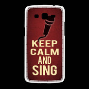 Coque Samsung Galaxy Grand2 Keep Calm and Sing Rouge