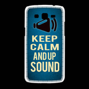 Coque Samsung Galaxy Grand2 Keep Calm and Up Sound Bleu