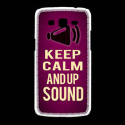 Coque Samsung Galaxy Grand2 Keep Calm and Up Sound Rose