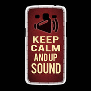 Coque Samsung Galaxy Grand2 Keep Calm and Up Sound Rouge