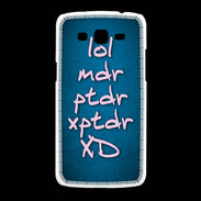 Coque Samsung Galaxy Grand2 LOL MDR bleu ZG