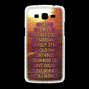 Coque Samsung Galaxy Grand2 Message codé ZG