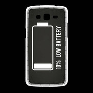 Coque Samsung Galaxy Grand2 Low Battery noir ZG