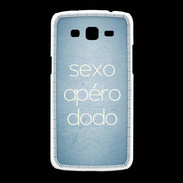 Coque Samsung Galaxy Grand2 Sexo Apéro Dodo Bleu ZG
